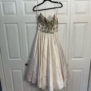 Kathryn Bass NWT Floral Blush Pink Formal Black Tie Prom Wedding Bridal Dress 6